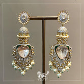 Elaborate Polki Jhumkas